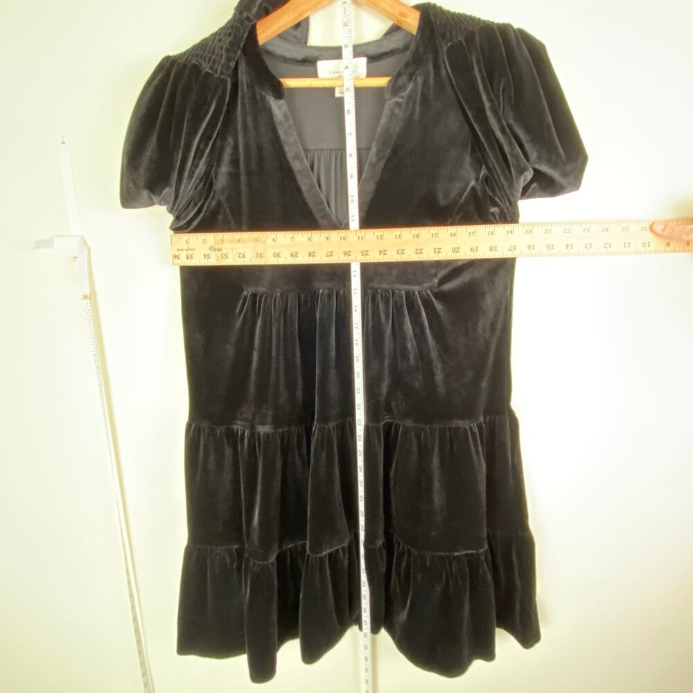 Tuckernuck Pomander Place Kenzo Black Velvet Mini Dress L - Picture 14 of 14